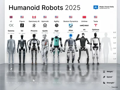 The Current Generation of Humanoid Robots — 2025